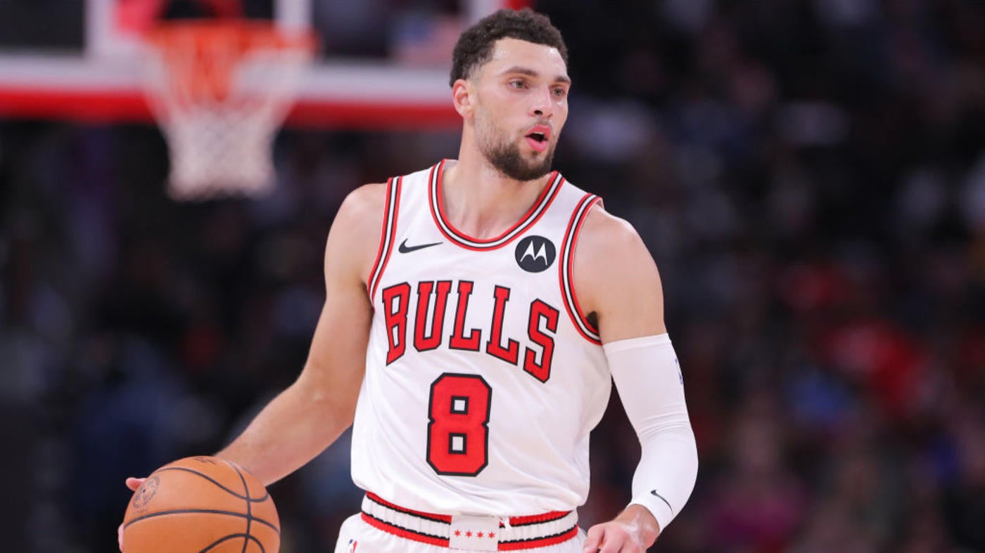 
                        Bulls' Zach LaVine explains why he skipped interview following win over Heat amid trade rumors
                    