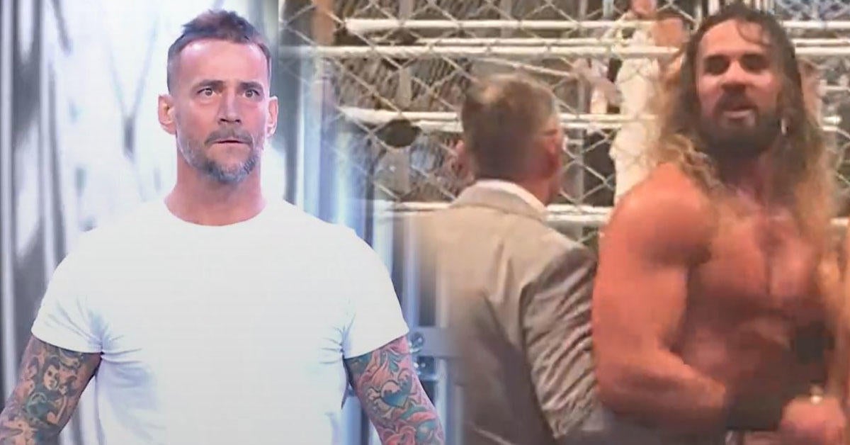Watch a Furious Seth Rollins Yell at CM Punk During WWE Survivor Series  Return