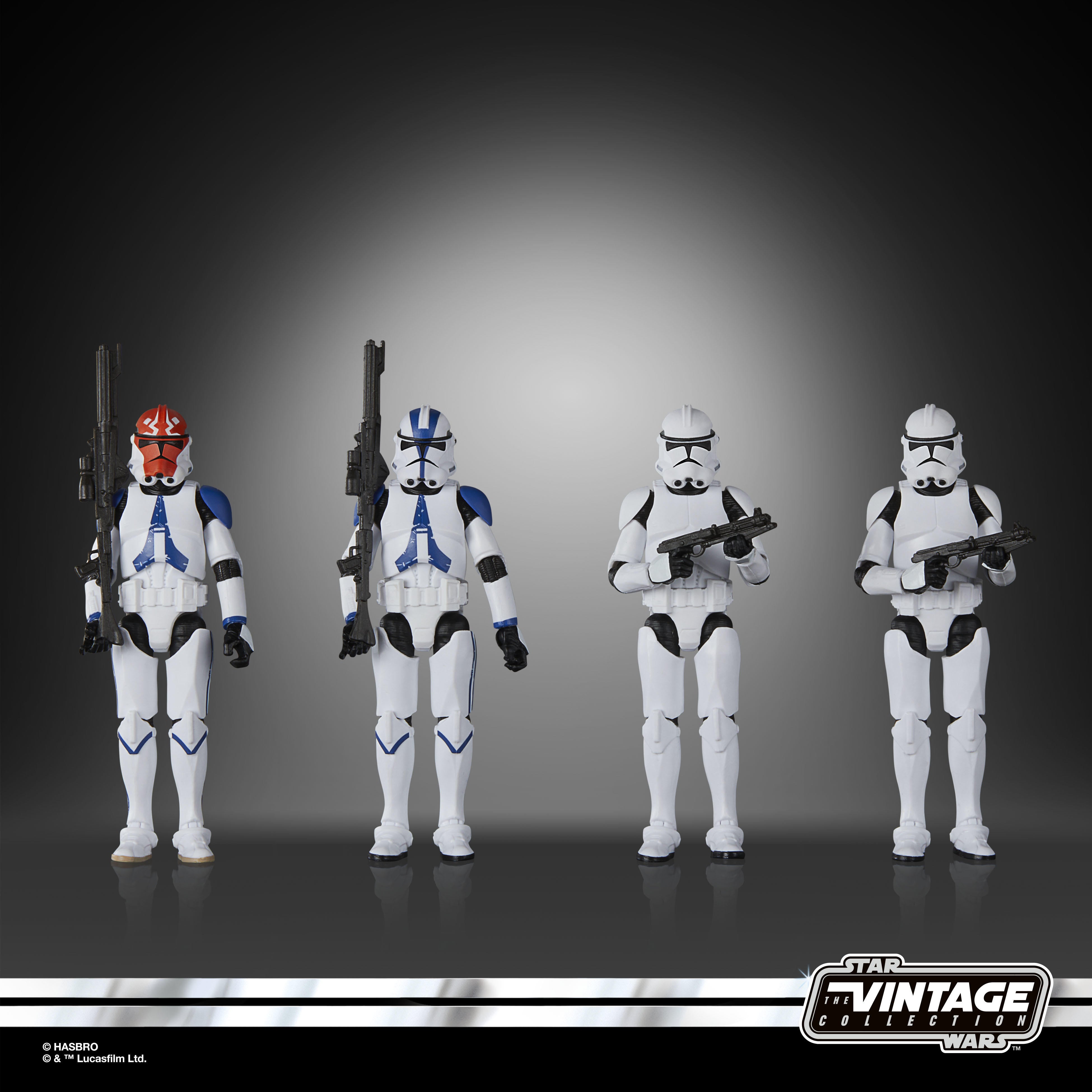 Star Wars The Vintage Collection Phase II Clone Trooper 4-Pack Is