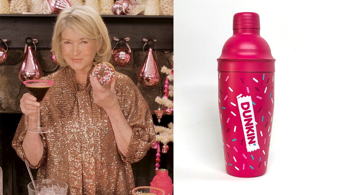 Dunkin' enlists Martha Stewart for Dunkintinis, martini swag