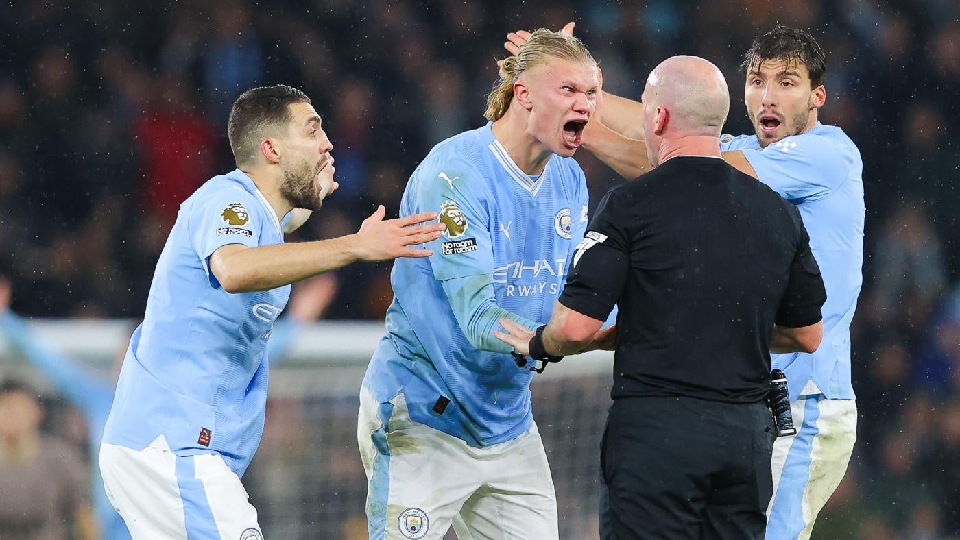 Erling Haaland goes ballistic at ref’s decision, furiously storms off field after Man City’s draw with Spurs