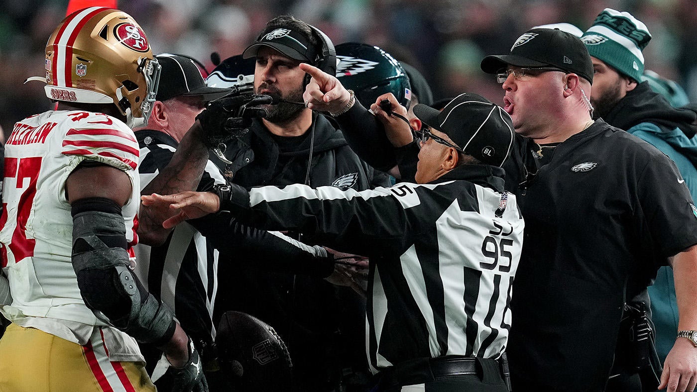 Eagles' Dom DiSandro could face additional NFL discipline for scuffle with 49ers' Dre Greenlaw, per report
