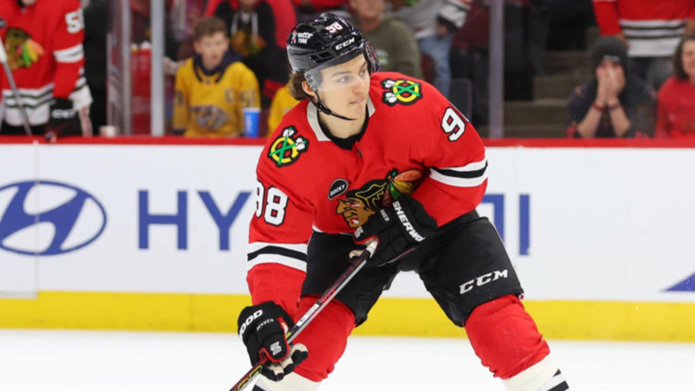 LOOK: Blackhawks’ Connor Bedard scores dazzling first shootout goal against Predators