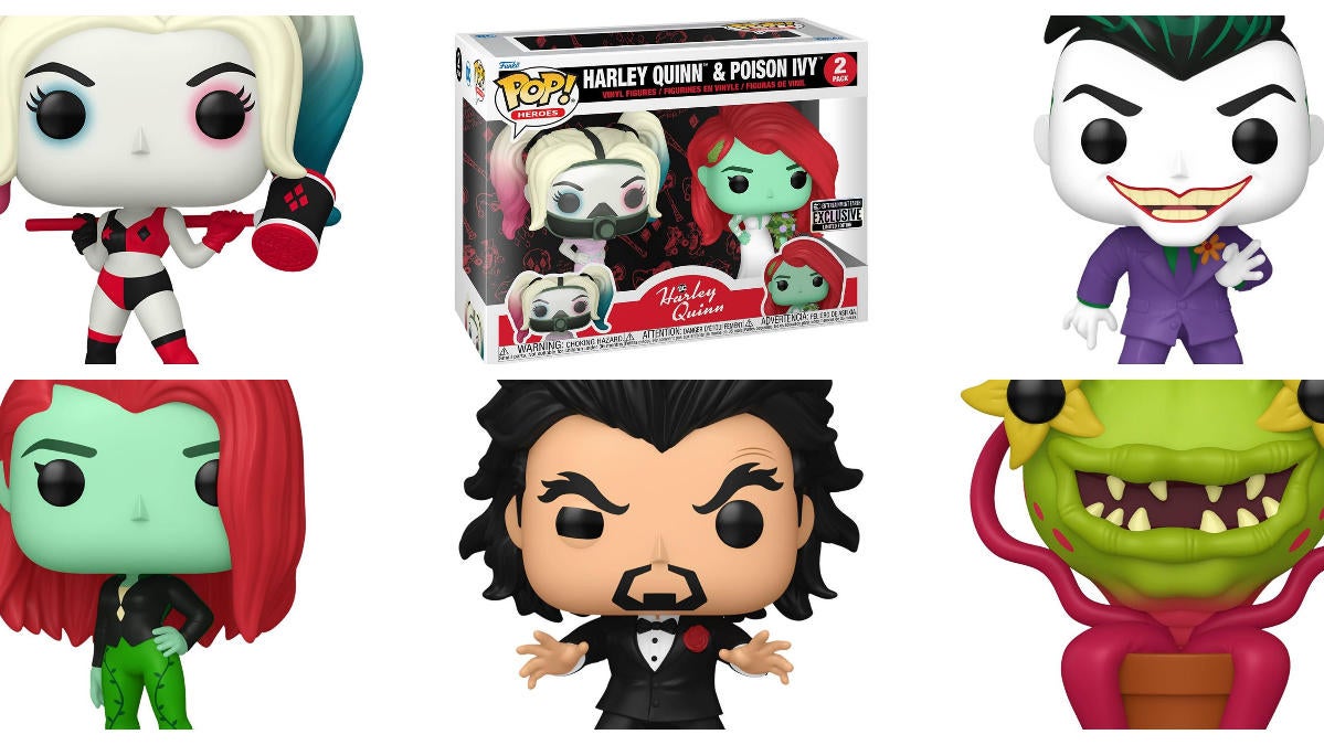 Funko Pop! Harley Quinn: Animated Series - Entertainment Earth Exclusive  Harley Quinn & Poison Ivy Wedding
