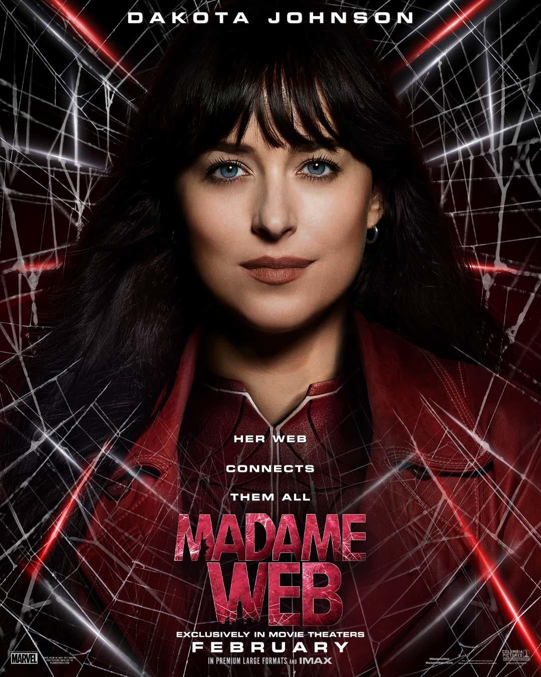 Madame Web Posters Highlight the SpiderMan Spinoff Cast