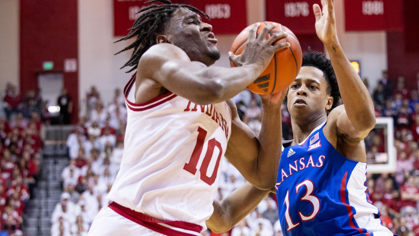 
                        Kansas vs. Indiana score, takeaways: No. 2 Jayhawks survive scare, storm back for first win at Assembly Hall
                    