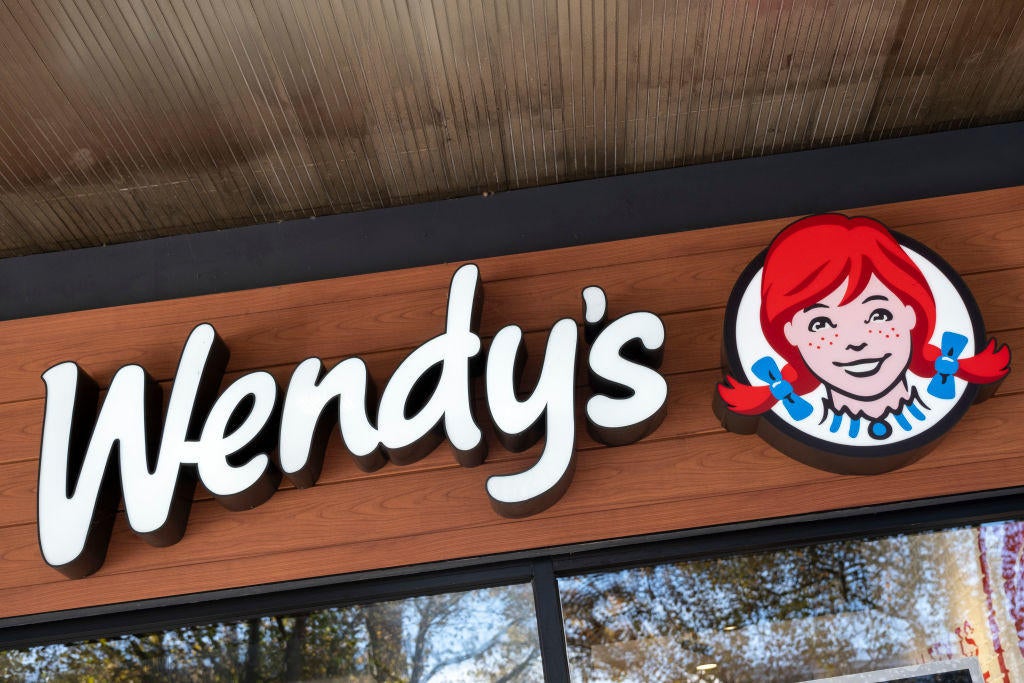 Sign For Fast Food Brand Wendy's