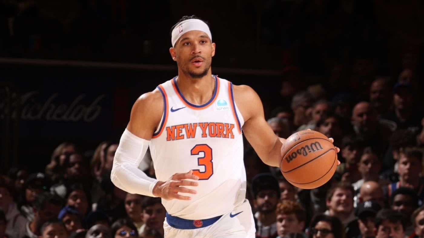 
                        Knicks' Josh Hart laughs off wildly errant pass by offering to play quarterback for Commanders
                    