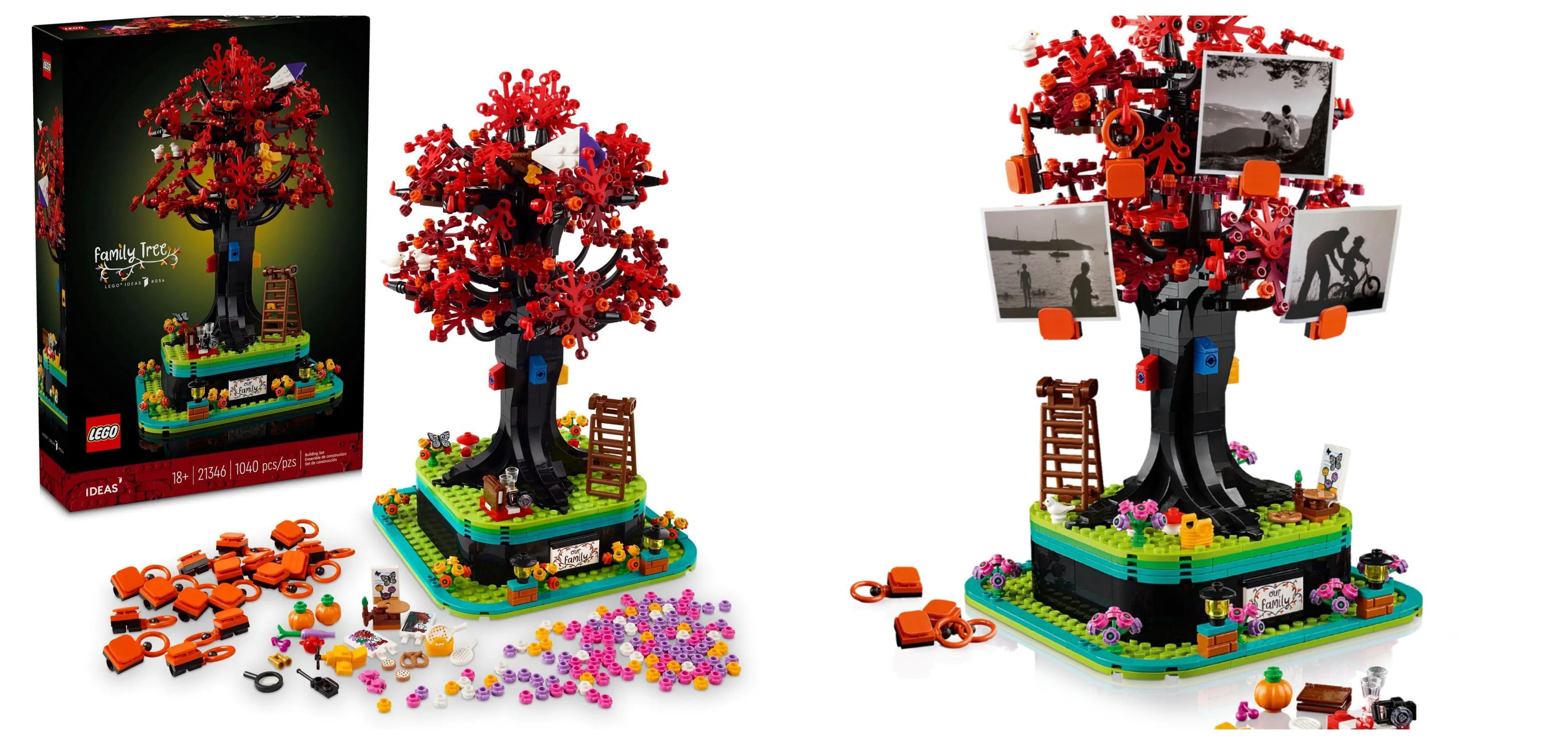 LEGO Ideas Family Tree Set Displays Photos and Mementos