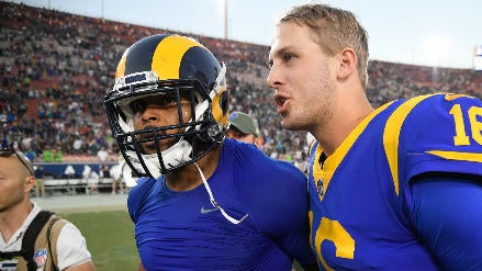 Aaron Donald says he reached out to former teammate Jared Goff ahead of Rams-Lions playoff matchup