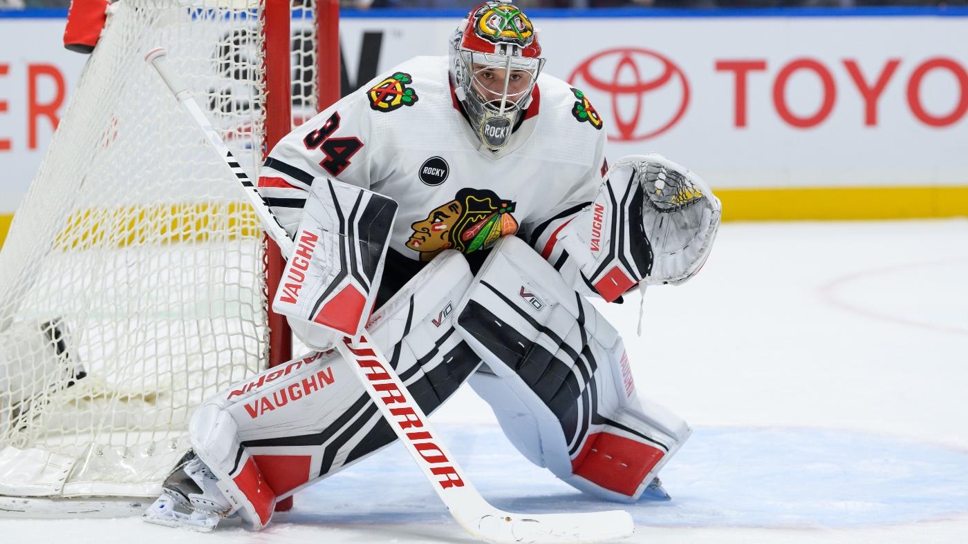 Blackhawks sign goaltender Petr Mrazek to two-year contract extension