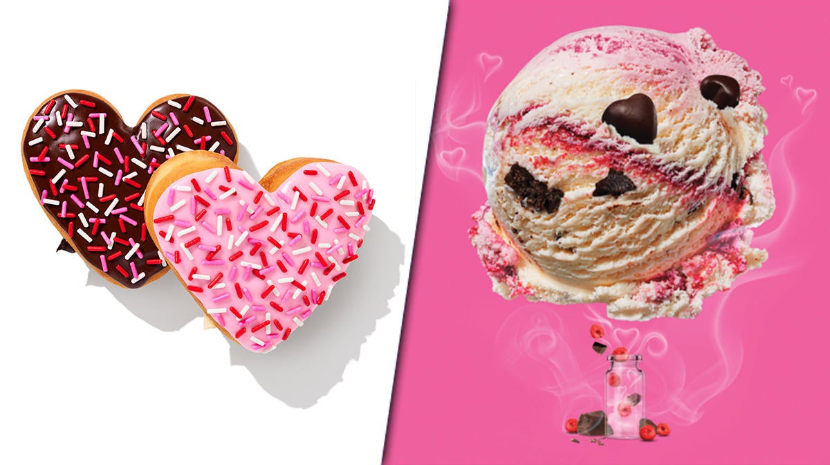 Dunkin' and BaskinRobbins Reveal Their Valentine's DayThemed Menus