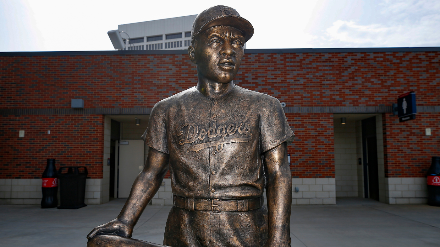 Jackie Robinson statue torn down by vandals outside youth baseball fields in Wichita