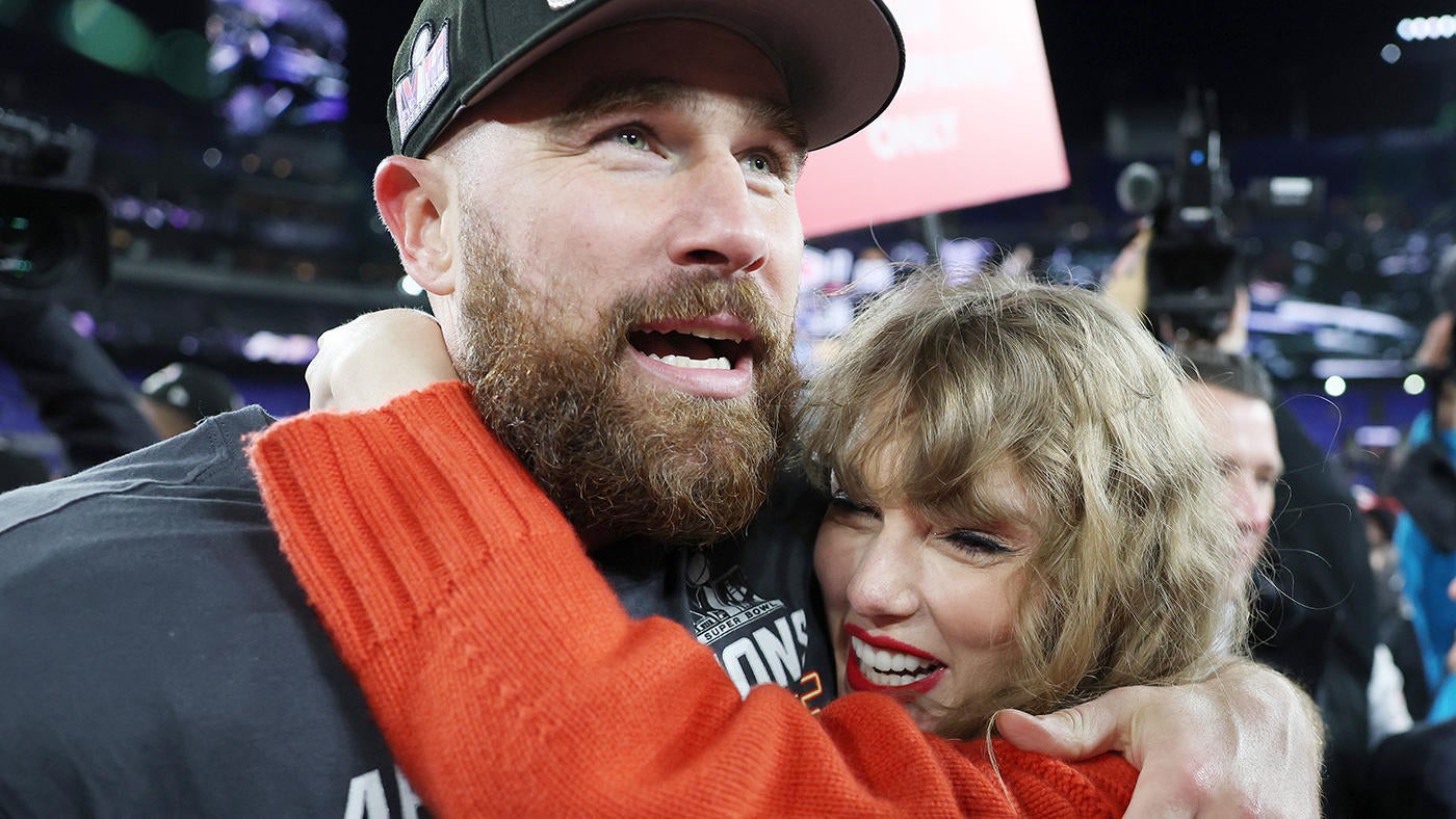 LOOK: Taylor Swift, Travis Kelce celebrate Chiefs' Super Bowl LVIII bid after beating Ravens in AFC title game