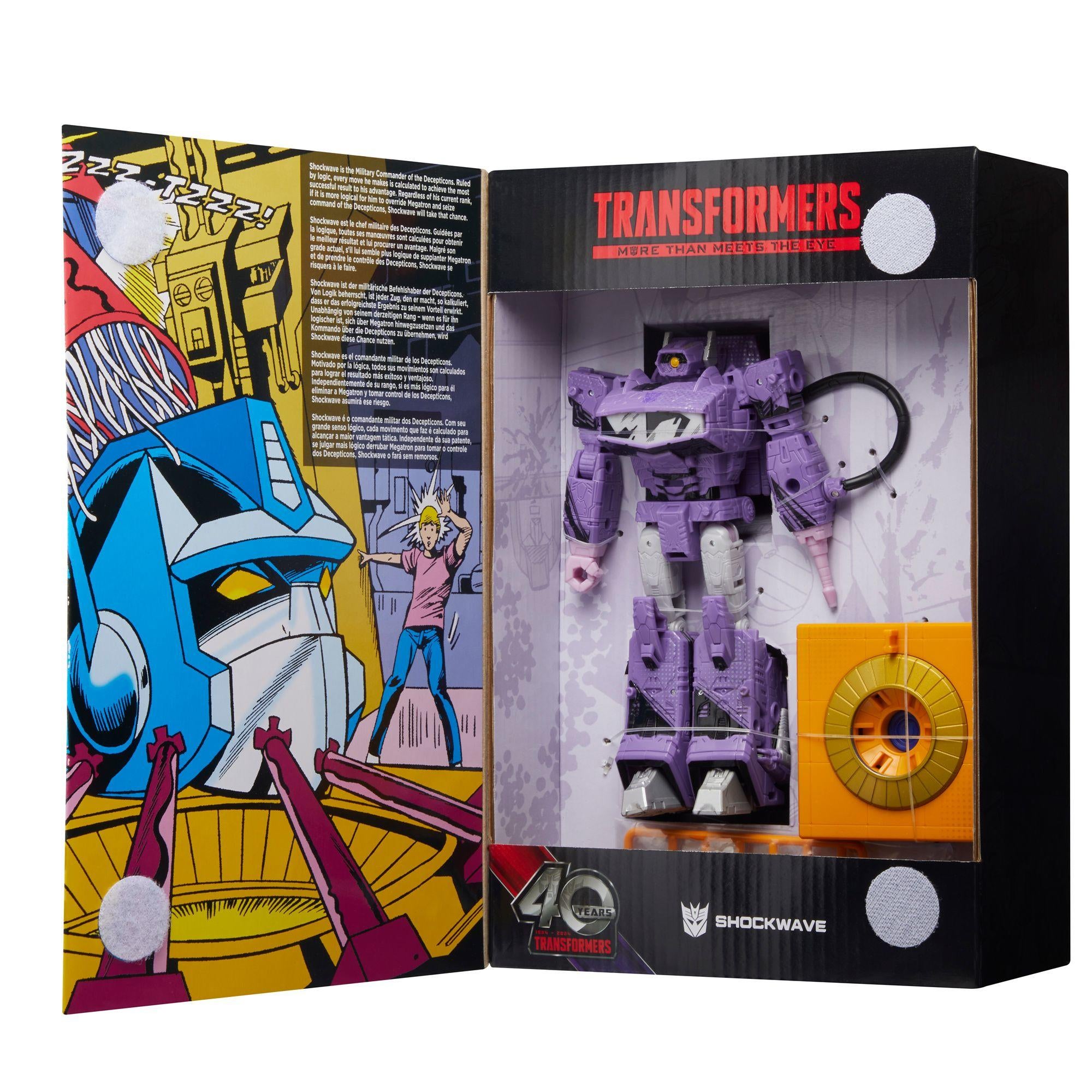 Transformers Generations Comic Book Shockwave and Grimlock Figures