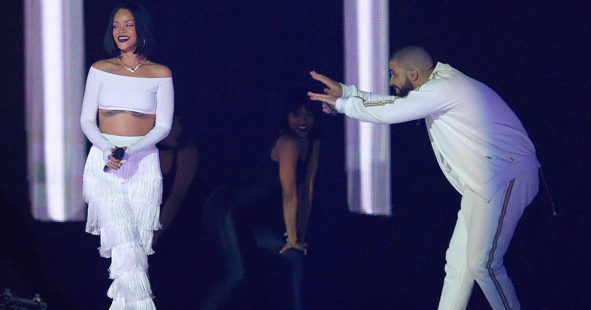Drake and Rihanna - Brit Awards 2016 - Show