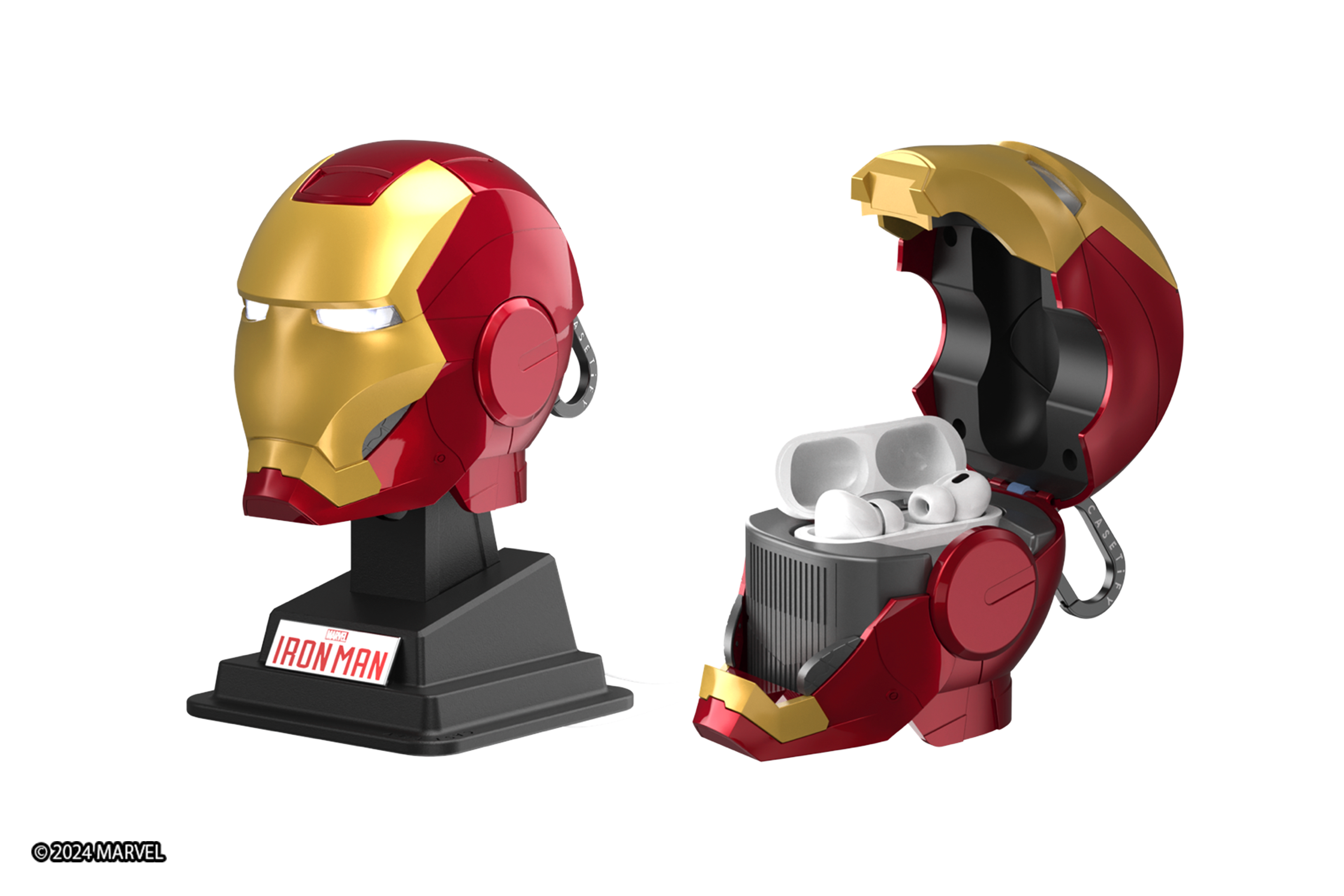 В коллекцию Marvel Iron Man x CASETiFY входит чехол для AirPods в виде шлема