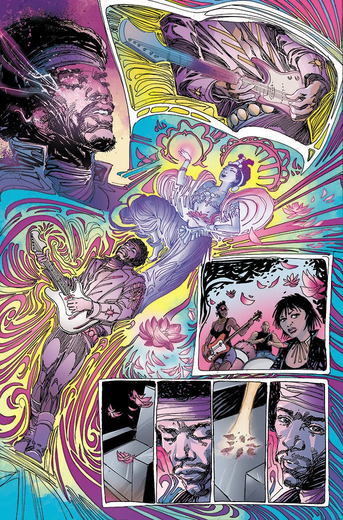 Джими Хендрикс отправляется в космическую одиссею рок-н-ролла в графическом романе Purple Haze (эксклюзив)