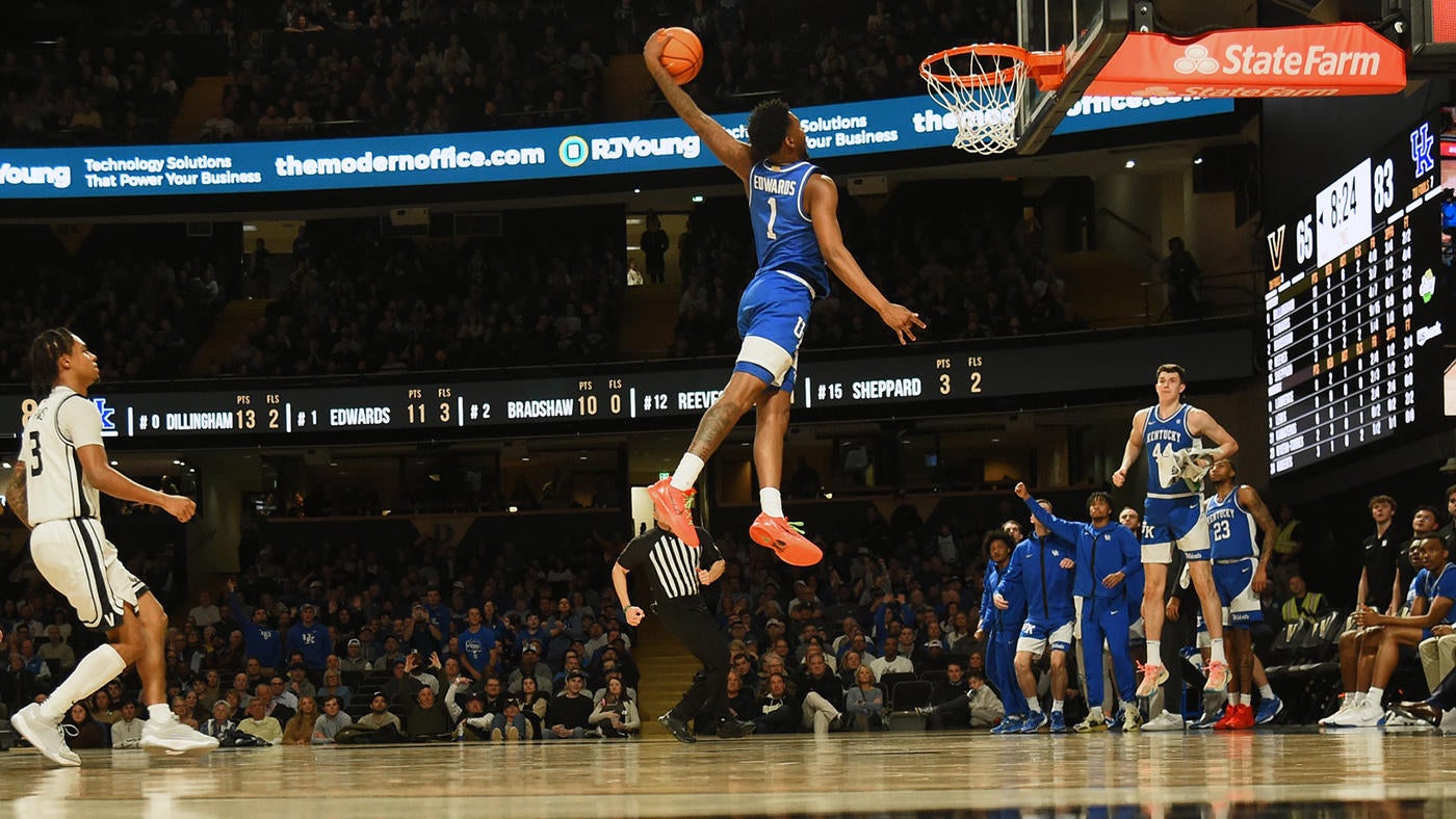 College Basketball's Best of the Week: Kentucky's Justin Edwards delivers insane dunk, Buzz Williams goes nuts