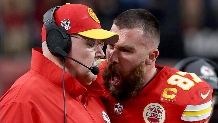 Travis Kelce Caught Yelling in Andy Reid's Face After Chiefs' Super Bowl Fumble