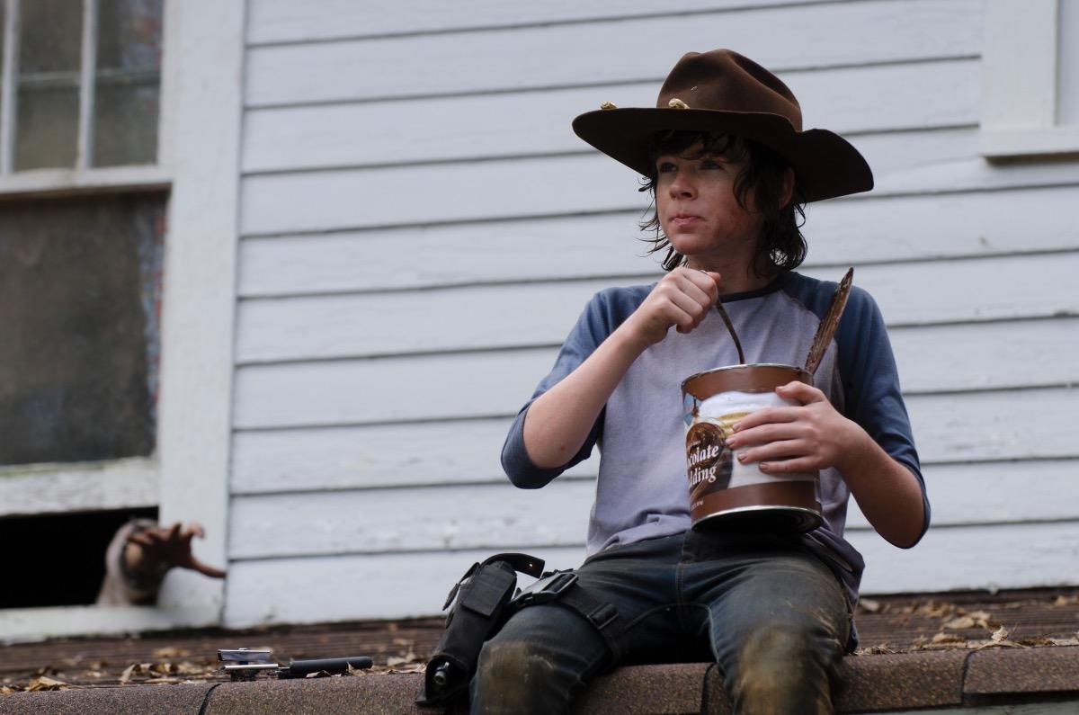 the-walking-dead-carl-grimes-chandler-riggs-pudding