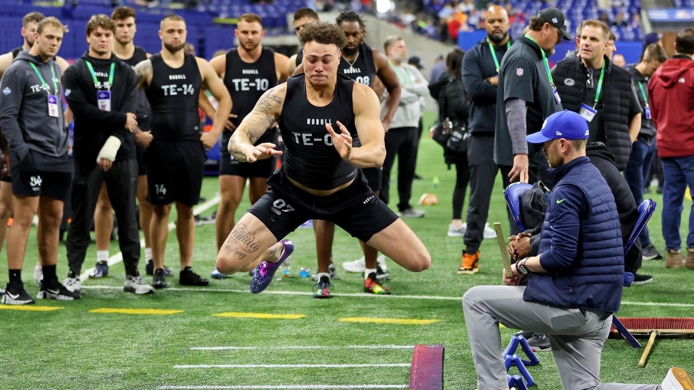 2024 NFL Combine results, highlights, top performances: Most athletic TE ever? Plus a blazing fast 40 time