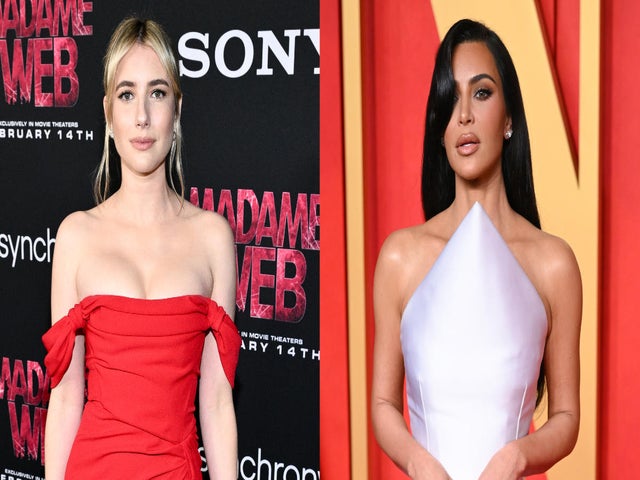 Emma Roberts Dishes on Kissing Kim Kardashian on 'American Horror Story'