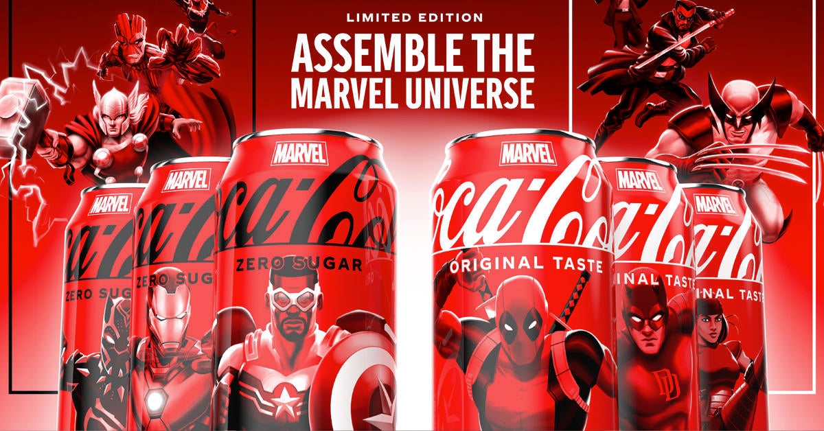 Coca-Cola запускает масштабное сотрудничество с Marvel