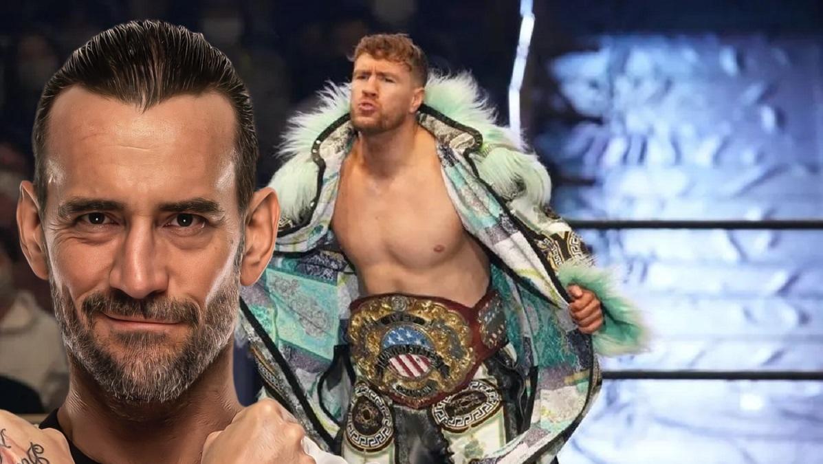 WWE WrestleMania 40: CM Punk стреляет в Уилла Оспрея из AEW