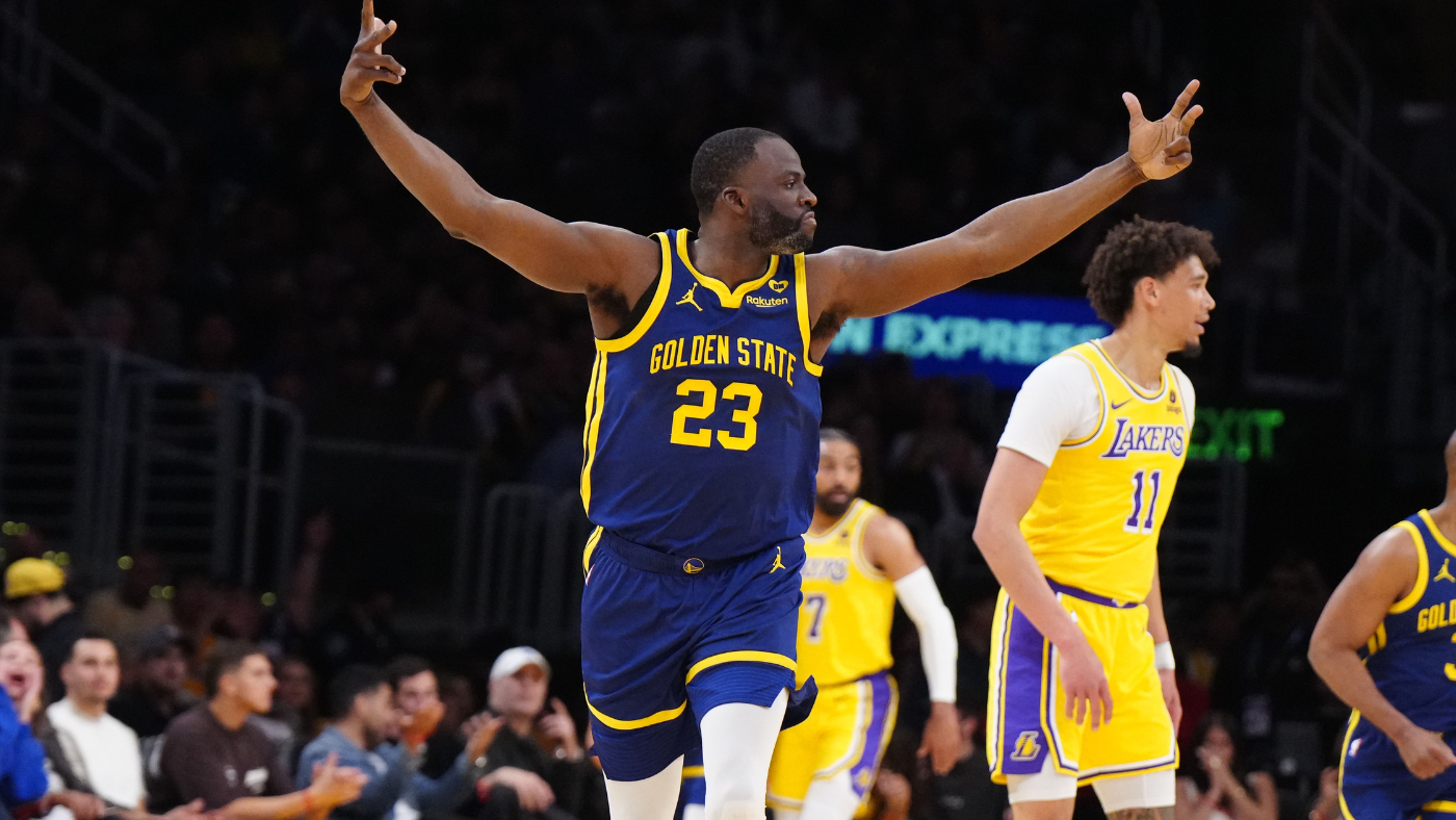 Draymond Green catches fire, Warriors bombard Lakers from deep to bolster Play-in positioning