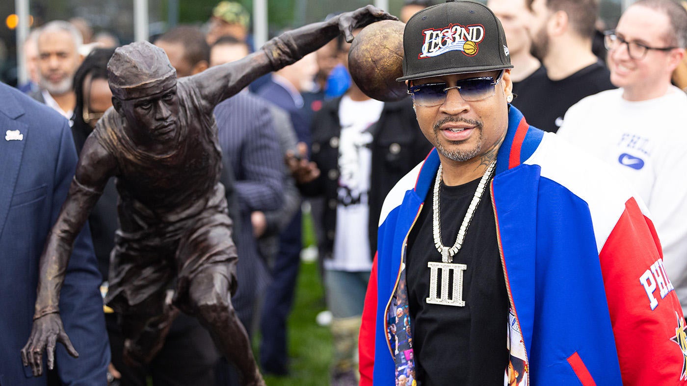 Here's why Allen Iverson sculpture outside Sixers' practice facility isn't larger than life