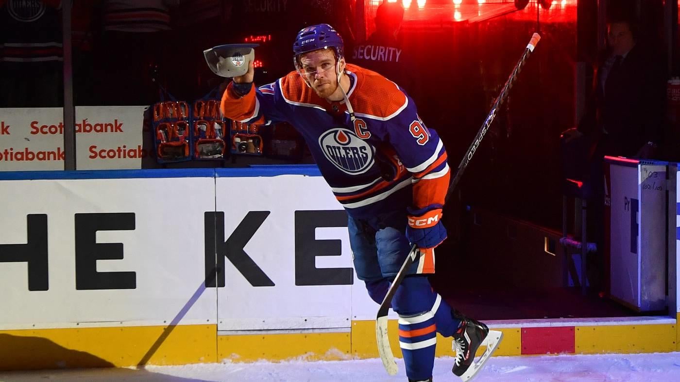 Oilers' Connor McDavid becomes fourth player in NHL history to tally 100 assists in a single season