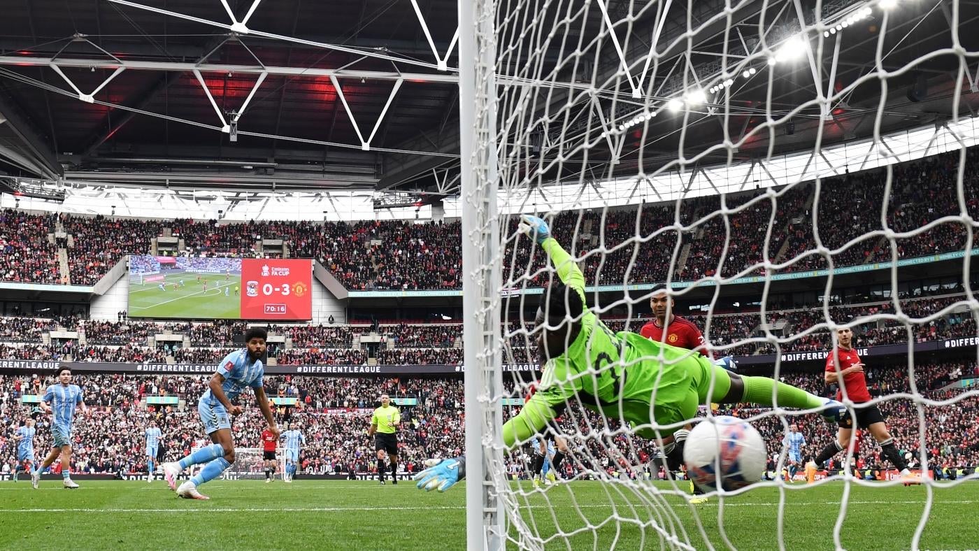 Manchester United shockingly blow three-goal lead to Coventry City in FA Cup semis, hang on in penalty kicks