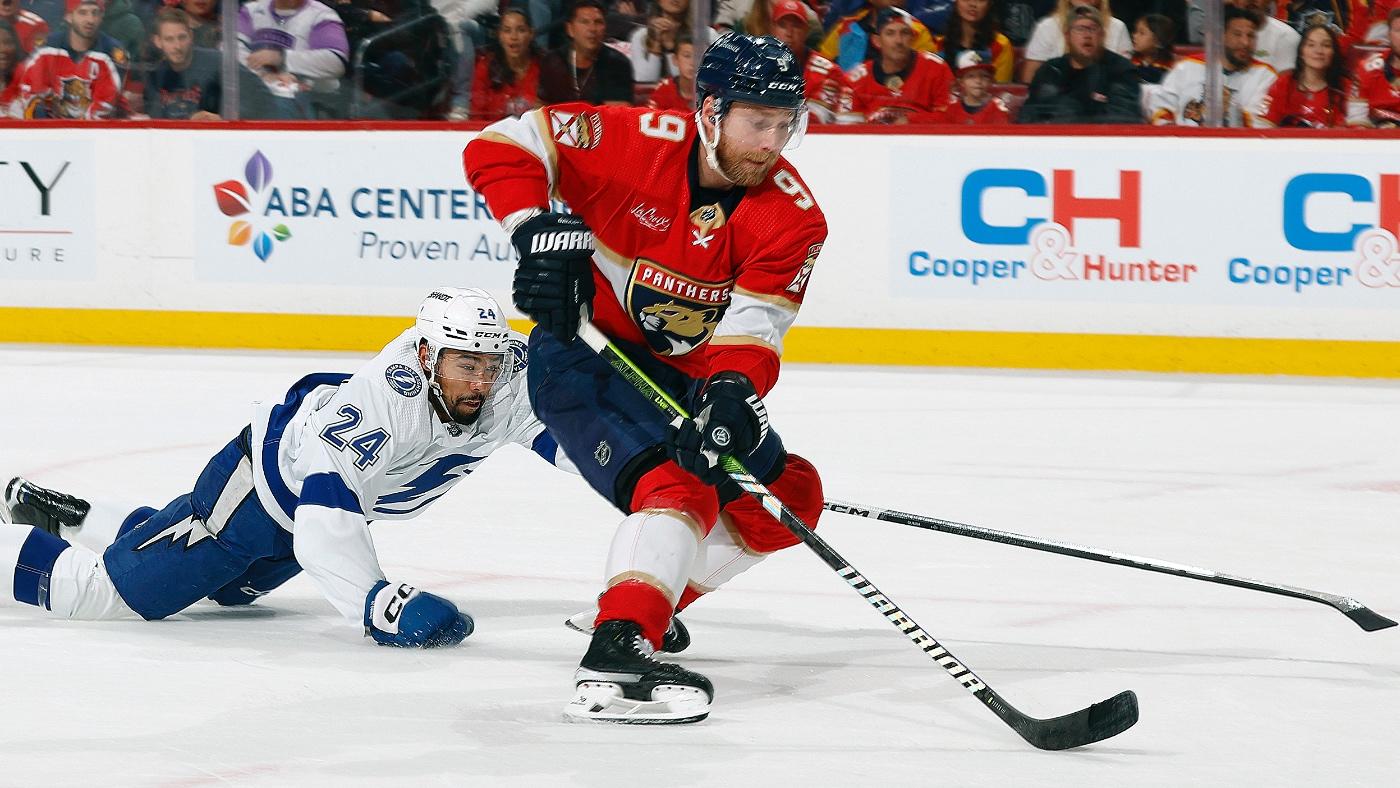 Panthers’ Sam Bennett out ‘at least a week’ after taking shot off his hand in Game 2 vs. Lightning