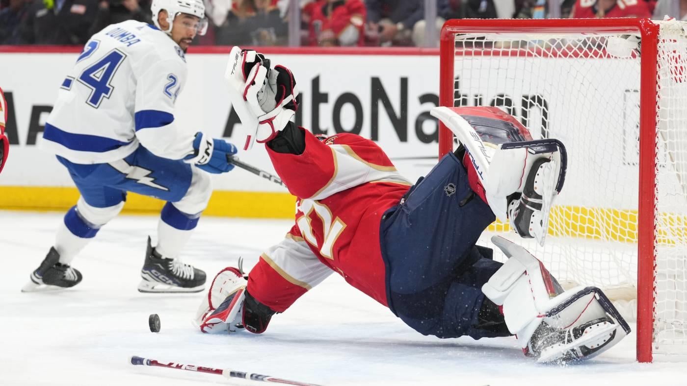 2024 NHL playoffs: Panthers’ Sergei Bobrovsky makes insane save against Lightning