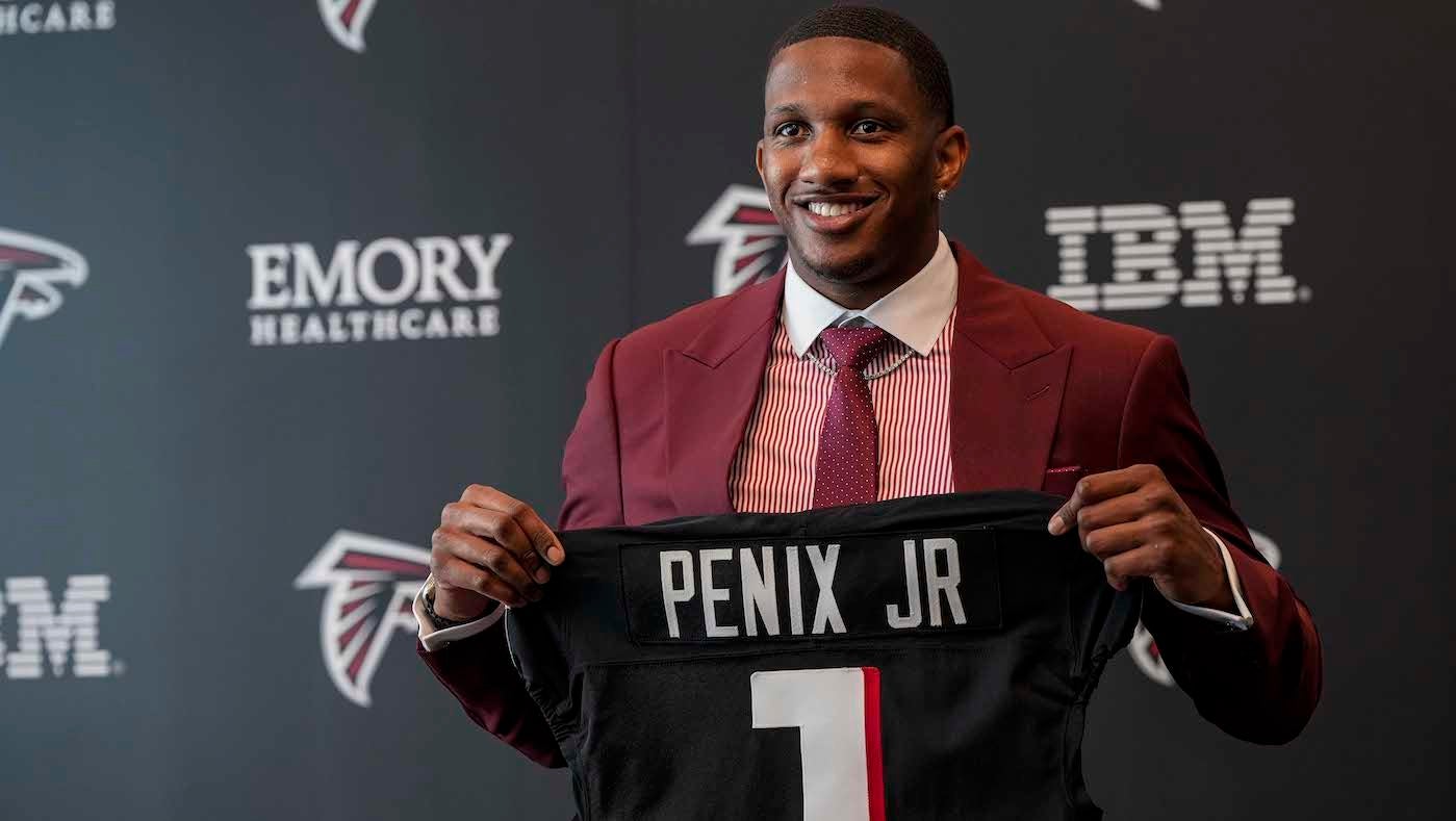 Falcons defend selecting Michael Penix Jr. at No. 8, feel solid about QBs for 'next five years minimum'