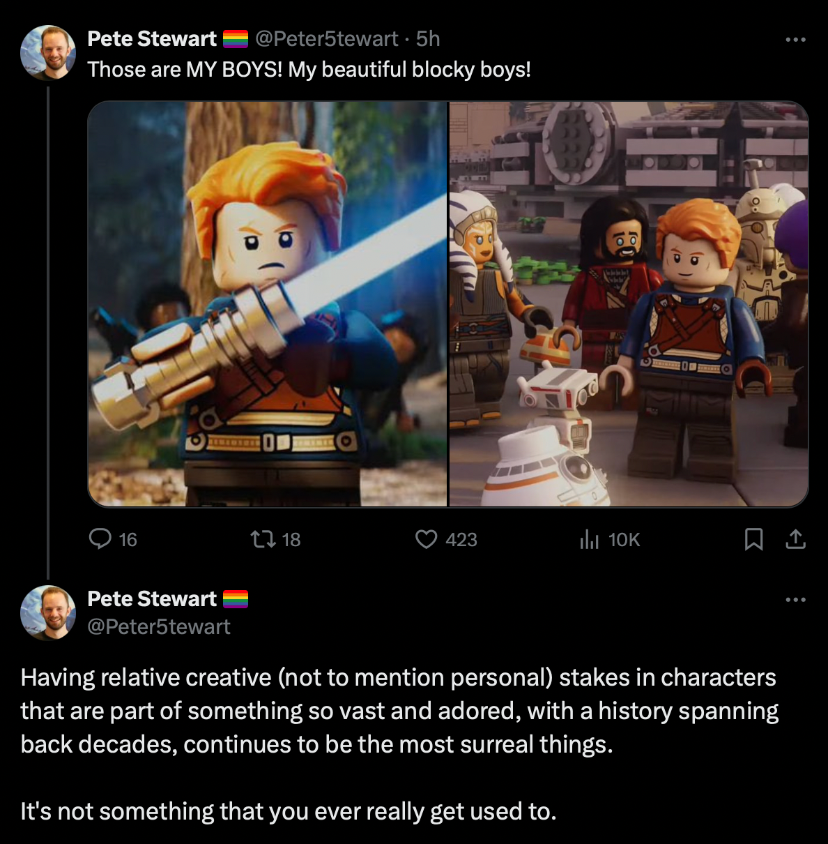 На праздновании 25-летия LEGO Star Wars впервые представлены минифигурки Кэла Кестиса, BD-1 и других