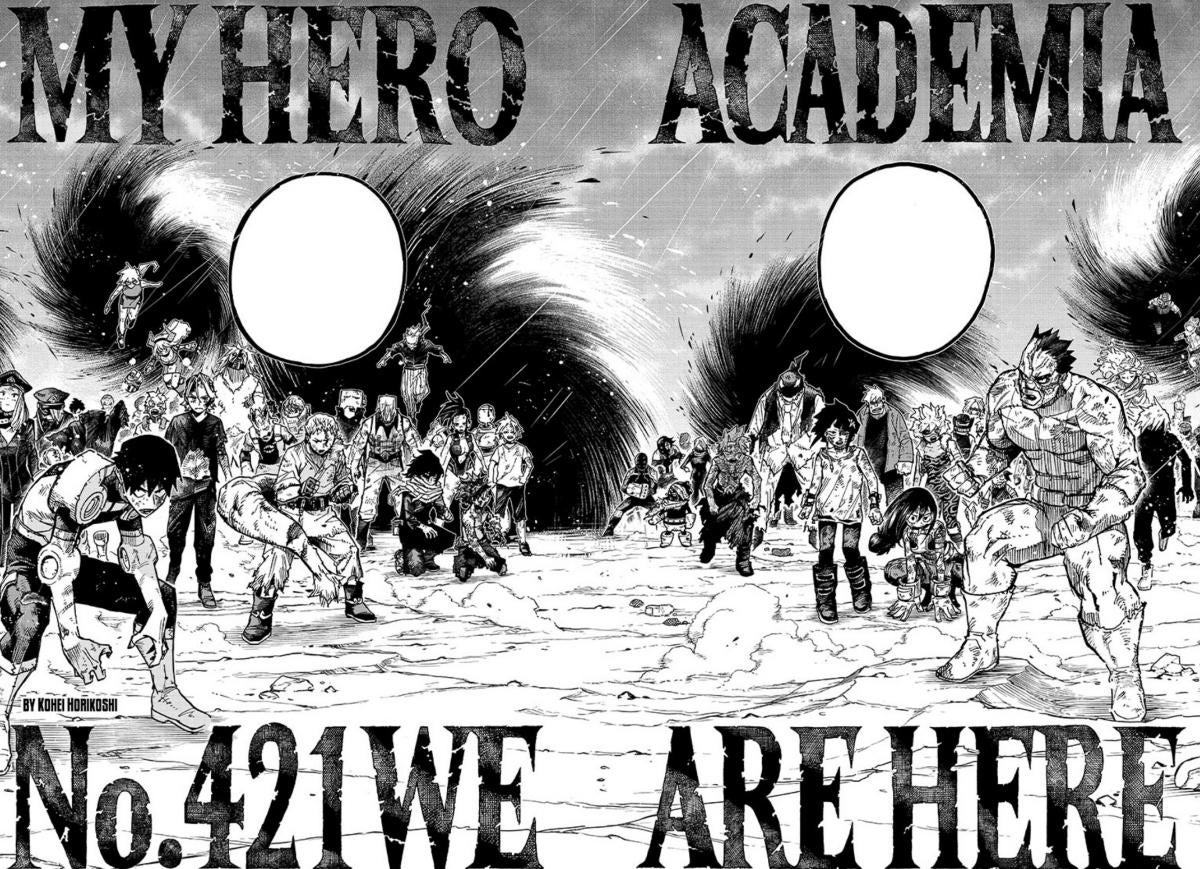 O arco final de My Hero Academia atinge o clímax com uma declaração épica 1 meu-herói-academia-421-estamos-aqui.jpg