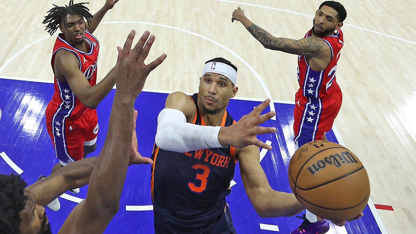 Knicks' Josh Hart reacts as 76ers ownership tries to keep New York fans out of Game 6: 'Interesting to see'