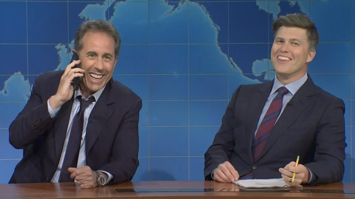 Saturday Night Live Jerry Seinfeld Makes Surprise Cameo During Weekend