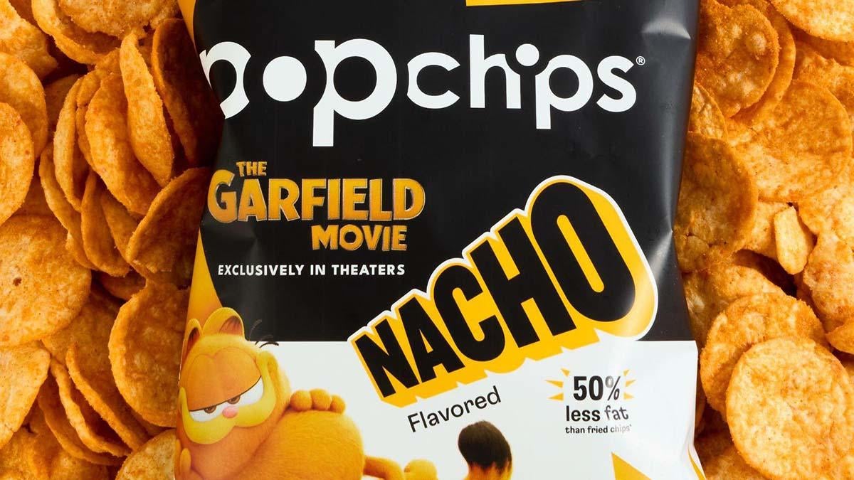 Фильм Гарфилд представляет новые сумки Popchips Nacho ограниченной серии