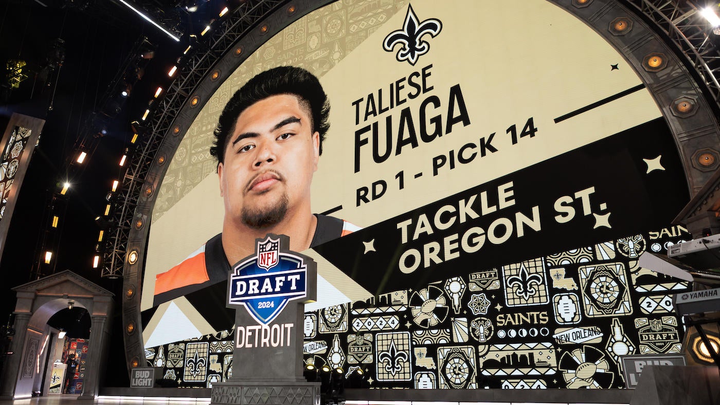 2024 NFL Draft first-round rookie contract tracker: Saints' Taliese Fuaga most recent player to sign