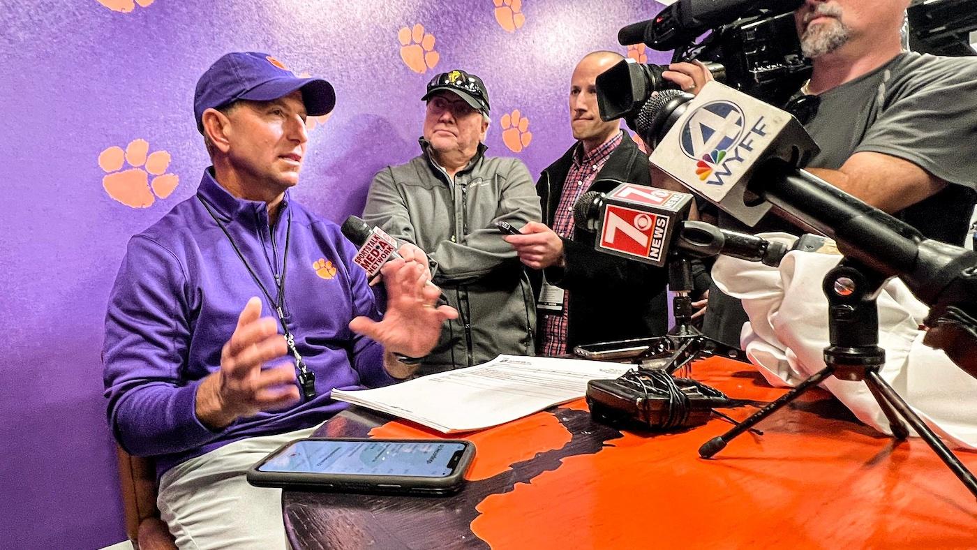 Clemson coach Dabo Swinney defends approach to transfer portal: ‘We like our guys, we like our starters’
