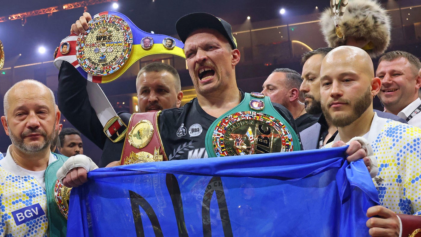 Oleksandr Usyk suffers broken jaw in win over Tyson Fury to claim undisputed heavyweight champion
