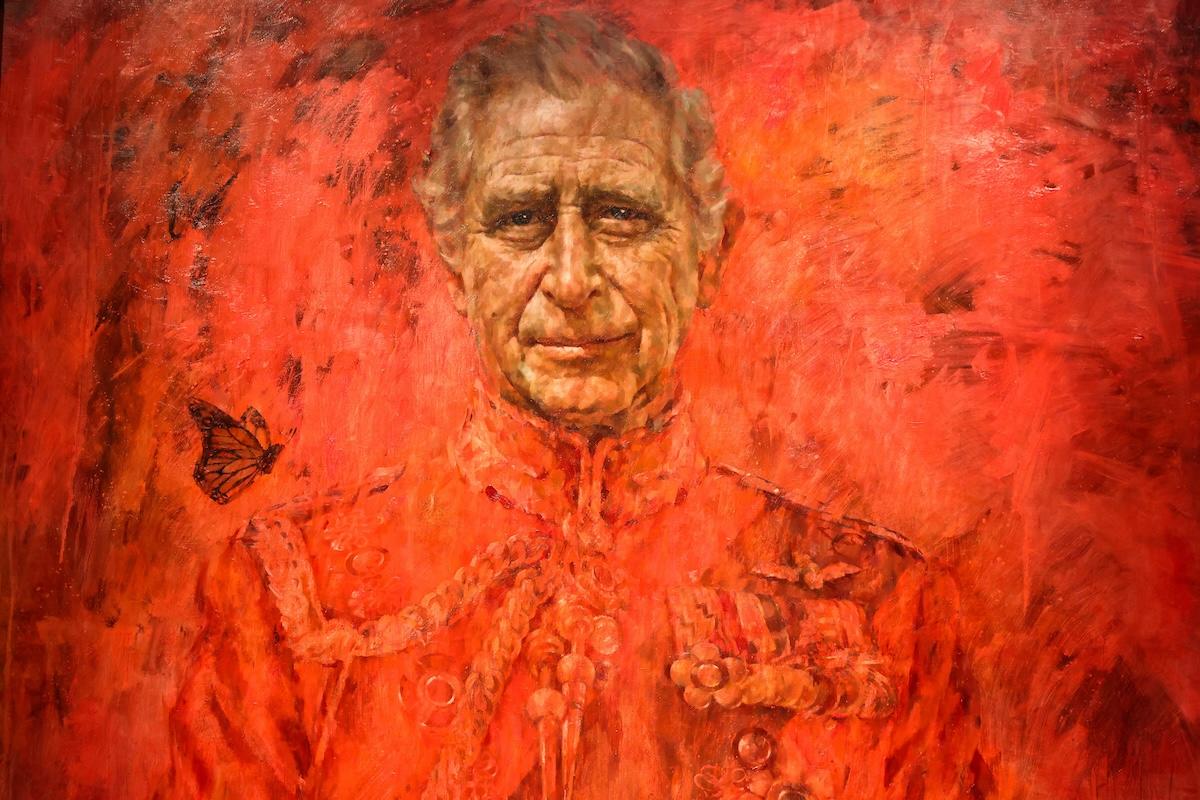 King Charles Striking Royal Portrait Divides The Public King Charles Portrait Closeup Getty