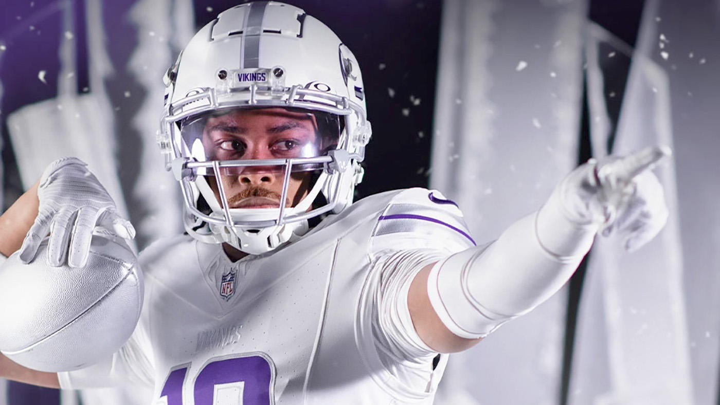 LOOK: Vikings reveal alternate ‘Winter Whiteout’ uniforms, including first all-white helmet in team history
