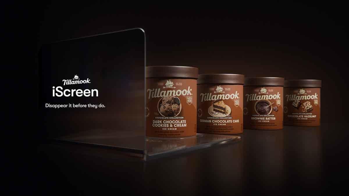 Tillamook запускает мороженое, скрывающее iScreen