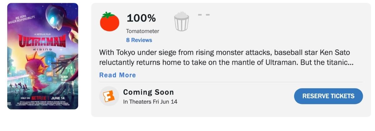 Ультрачеловек: премьера Rising Hypes с идеальным саундтреком к Rotten Tomatoes