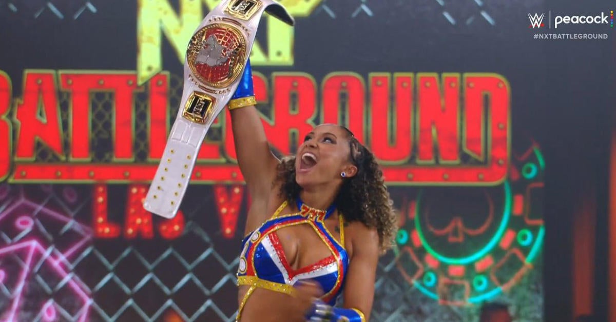 Келани Джордан из WWE становится чемпионкой Северной Америки NXT среди женщин на Battleground
