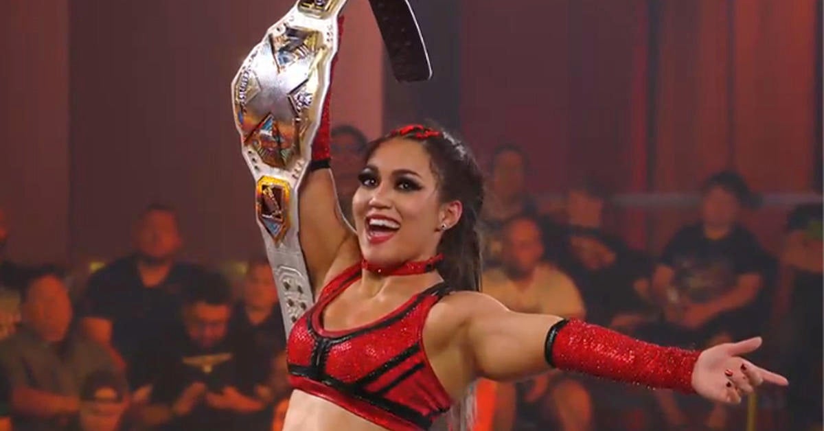 Роксана Перес из WWE победила Джордин Грейс и сохранила женский титул NXT на Battleground